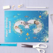 ビッグサードザシーアンダー誕生日写真コラージュ 薄葉紙 (クラフト)