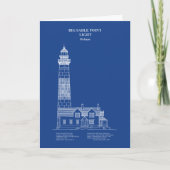 ビッグサーブルポイント灯台 - ミシガン州 - AD サンキューカード (正面)