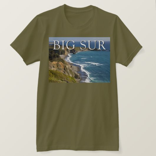 ビッグサー海岸 | カリフォルニア Tシャツ (デザイン正面)