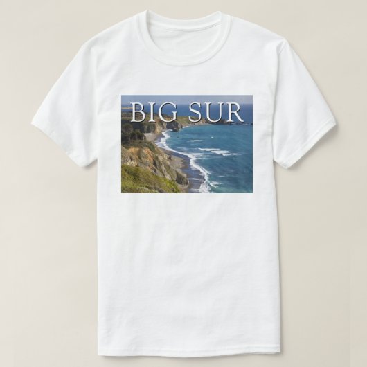 ビッグサー海岸 | カリフォルニア Tシャツ (デザイン正面)