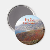 ビッグサー、カリフォルニアの風景 マグネット (正面/裏面)