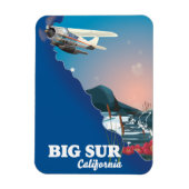 ビッグサー カリフォルニア地図 マグネット (縦)