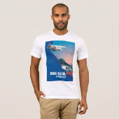 ビッグサー カリフォルニア地図 Tシャツ (正面フル)