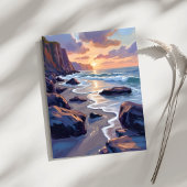 ビッグサー カリフォルニア海岸絵画カード