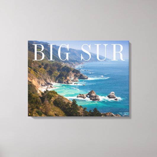 ビッグサー カリフォルニア海岸 キャンバスプリント (正面)
