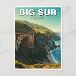 ビッグサー カリフォルニア ビックスビー橋 旅行 ポストカード