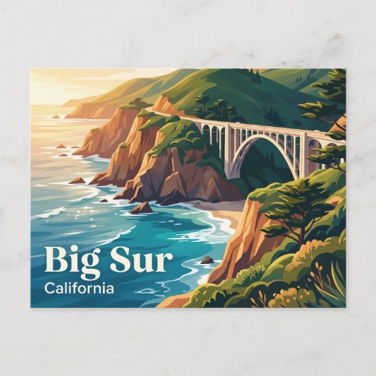 ビッグサー カリフォルニア ポストカード (正面)
