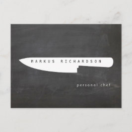 ビッグシェフナイフロゴ2シェフハガキケータリング ポストカード