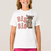ビッグシスかわいいロバのバロの子供 Tシャツ (正面)