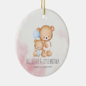 ビッグシスターかわいいベアーズウォーター色 セラミックオーナメント (右)