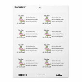 ビッグシスターがパッドギフトを決める ラベル (フルシート)