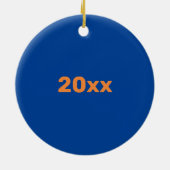 ビッグシスターとベビーブラザーベビーの名前の年 セラミックオーナメント (裏面)