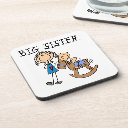 ビッグシスターとベビー兄弟ギフト コースター (左側)