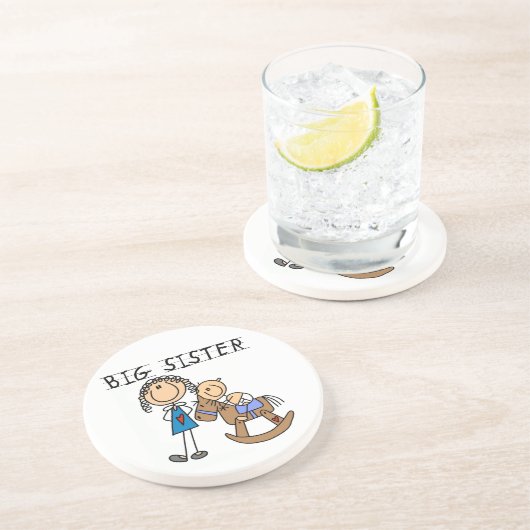 ビッグシスターとベビー兄弟ギフト コースター (側面)