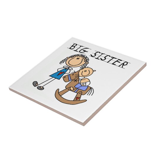 ビッグシスターとベビー兄弟ギフト タイル (側面)