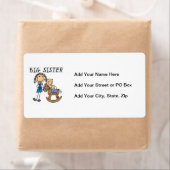 ビッグシスターとベビー兄弟ギフト ラベル (インサイチュ)
