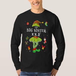 ビッグシスターエルフ クリスマス ファミリーマッチング かわいい クリスマス Tシャツ