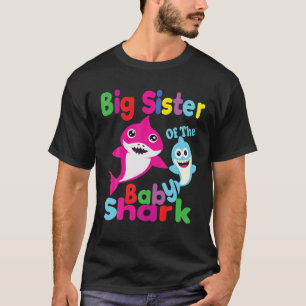 ビッグシスターオブザ誕生日シャークザベビークリスマ Tシャツ