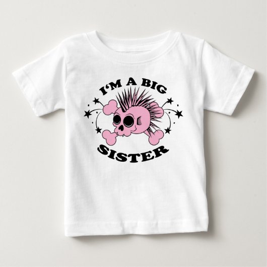 ビッグシスタースカル ベビーTシャツ (正面)