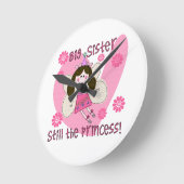 ビッグシスタースティルザプリンセス ラウンド壁時計 (傾斜)