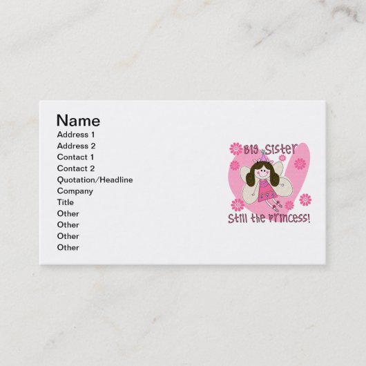 ビッグシスタースティルザプリンセス 名刺 (正面)