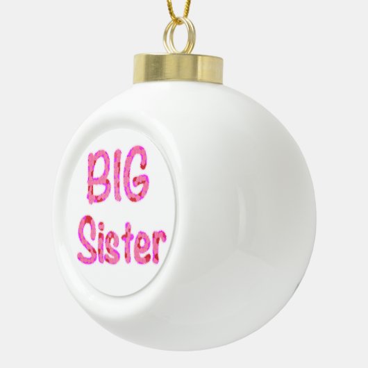 ビッグシスタータイポグラフィ セラミックボールオーナメント (右)