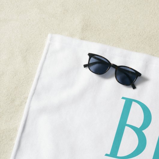ビッグシスターパーソナライズされたティーカカスタムップ文字 ビーチタオル (インサイチュ)