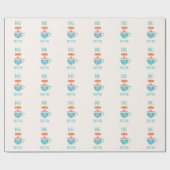 ビッグシスターパーソナライズされたティーカカスタムップ文字 ラッピングペーパー (フラット)