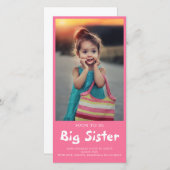 ビッグシスターフォトピンク妊娠  案内状 (正面/裏面)