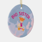 ビッグシスターベビーブラザーハートクリスマスツリー セラミックオーナメント (右)