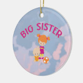 ビッグシスターベビーブラザーハートクリスマスツリー セラミックオーナメント (左)