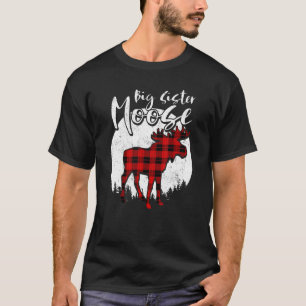 ビッグシスタームースレッドプレイドバッファローマッチングファミリー Tシャツ