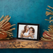 ビッグシスターモダンブラックミニマルマットボード写真 フォトプラーク (側面)