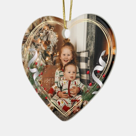 ビッグシスターラブフォトホリーパイン金ゴールドフレーム セラミックオーナメント (左)