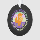 ビッグシスターラブ – 兄弟姉妹ボンディングキツネ オーナメント (正面)