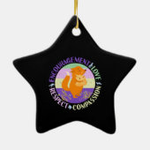 ビッグシスターラブ – 兄弟姉妹ボンディングキツネ セラミックオーナメント (裏面)