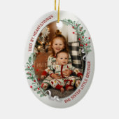 ビッグシスターリトルブラザー2写真暖かい引用文 セラミックオーナメント (裏面)