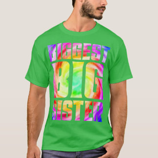 ビッグシスター再おもしろいび絞り染め最大のシスター Tシャツ