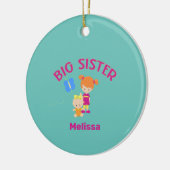 ビッグシスター名ベビーシスターカスタムイヤー セラミックオーナメント (左)