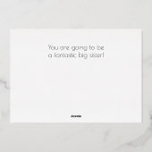 ビッグシスター新生児フォイルカード 箔シーズンカード (裏面)