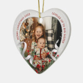 ビッグシスター新生児フォトシルバーフレームホリーパイン セラミックオーナメント (左)