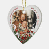 ビッグシスター新生児フォトシルバーフレームホリーパイン セラミックオーナメント (左)