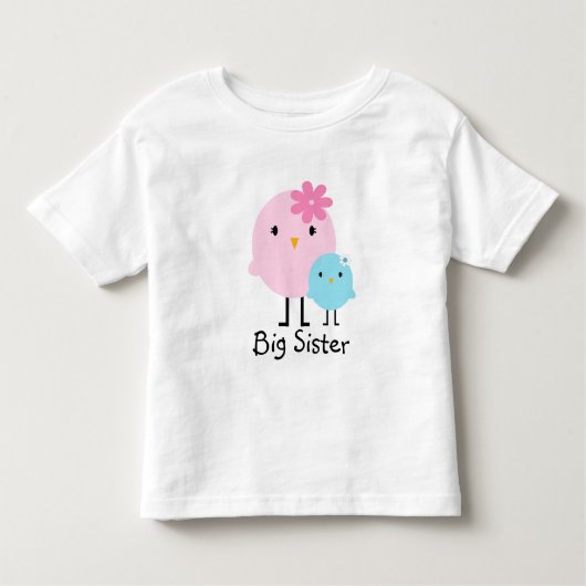 ビッグシスター春バーズガールズティー トドラーTシャツ (正面)