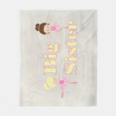 ビッグシスター踊りバレリーナ フリースブランケット (正面)