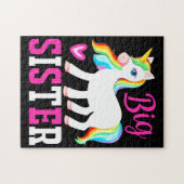 ビッグシスター魔法のユニコーンとレインボーマネ&テール ジグソーパズル (横)