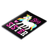 ビッグシスター魔法のユニコーンとレインボーマネ&テール ノートブック (左側)