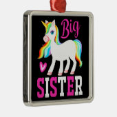 ビッグシスター魔法のユニコーンとレインボーマネ&テール メタルオーナメント (右)