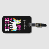 ビッグシスター魔法のユニコーンとレインボーマネ&テール ラゲッジタグ (正面横)