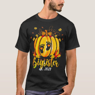 ビッグシスター2021カボチャ家族マッチングサンクスギヴィ Tシャツ
