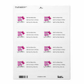 ビッグシスター – バタフライギフト ラベル (フルシート)